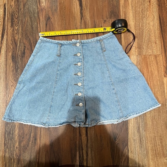 BeBop Dresses & Skirts - Be Bop Light Blue Denim Shorts Vintage 13 inches Skirt Perfect Fall Y2K Denim